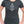 Woman wearing charcoal grey t-shirt with slogan Keep Calm and Carney On - Made in Canada by Choose Canadian Apparel Co