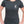 Woman wearing ladies dark grey t-shirt with maple leaf graphic and canada strong slogan - Made in Canada by Choose Canadian Apparel Co