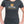 Woman wearing dark grey t-shirt with poutine it's what's for dinner graphic - Made in Canada by Choose Canadian Apparel Co