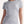 Woman wearing ladies light grey t-shirt with maple leaf graphic and canada strong slogan - Made in Canada by Choose Canadian Apparel Co