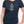 Woman wearing blue t-shirt with slogan Keep Calm and Carney On - Made in Canada by Choose Canadian Apparel Co