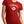 Woman wearing red ladies t-shirt with Canada 1867 graphic and maple leaf - Made in Canada by Choose Canadian Apparel Co