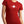 Woman wearing red t-shirt with maple leaf and heartbeat pulse graphic - Made in Canada by Choose Canadian Apparel Co