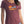 Woman wearing ladies burgundy red camping t-shirt with CANADA, sunset, mountains, canoe, and trees - Made in Canada by Choose Canadian Apparel Co