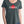 Woman wearing ladies forest green t-shirt with CANADA in vertical white lines, and red maple leaf - Made in Canada by Choose Canadian Apparel Co