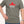 Man wearing sage green unisex t-shirt with Canada Strong slogan and red maple leaf - Made in Canada by Choose Canadian Apparel Co