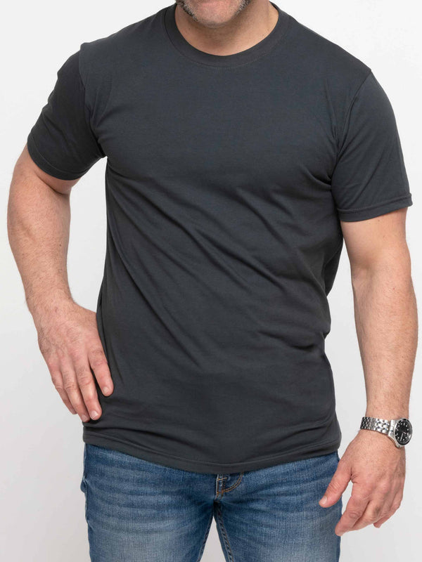 Gray Men's 100% Cotton T-shirt - Made in Canada by Choose Canadian Apparel Co