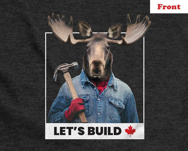 Let's Build Moose with Hammer Canada Maple Leaf Graphic