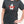 Woman wearing grey t-shirt with Canada Flag inside Maple Leaf shape - Made in Canada by Choose Canadian Apparel Co