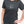 Woman wearing grey t-shirt with maple leaf line art outline - Made in Canada by Choose Canadian Apparel Co