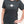 Woman wearing grey t-shirt with maple leaf and pulse heartbeat graphic - Made in Canada by Choose Canadian Apparel Co