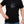 Man wearing black t-shirt with maple leaf line art outline - Made in Canada by Choose Canadian Apparel Co