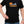 Man wearing black camping t-shirt with Canada, sunset, canoe, and mountains - Made in Canada by Choose Canadian Apparel Co