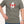 Man wearing green t-shirt with Canada Flag inside Maple Leaf shape - Made in Canada by Choose Canadian Apparel Co