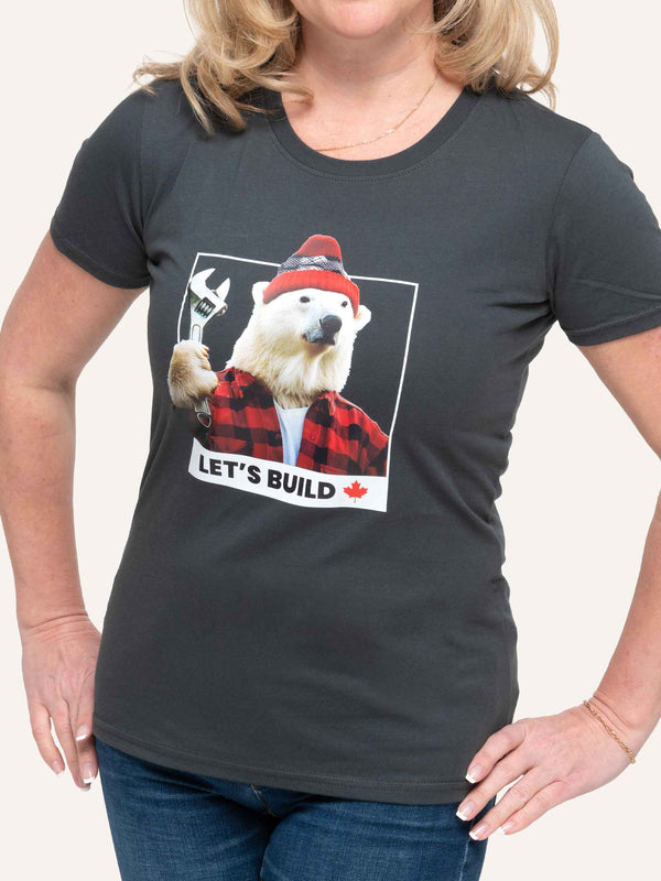 Let's Build Bear - Canadian Women's T-Shirt - Made in Canada