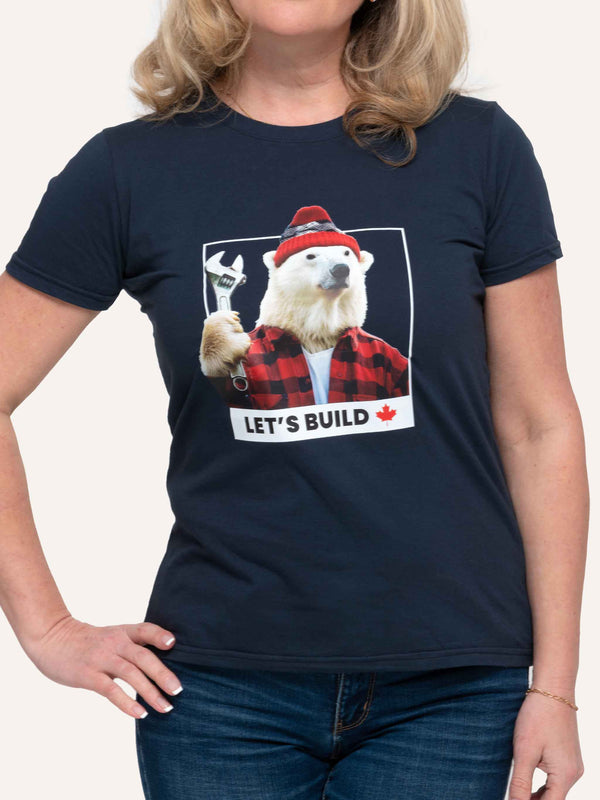 Let's Build Bear - Canadian Women's T-Shirt - Made in Canada