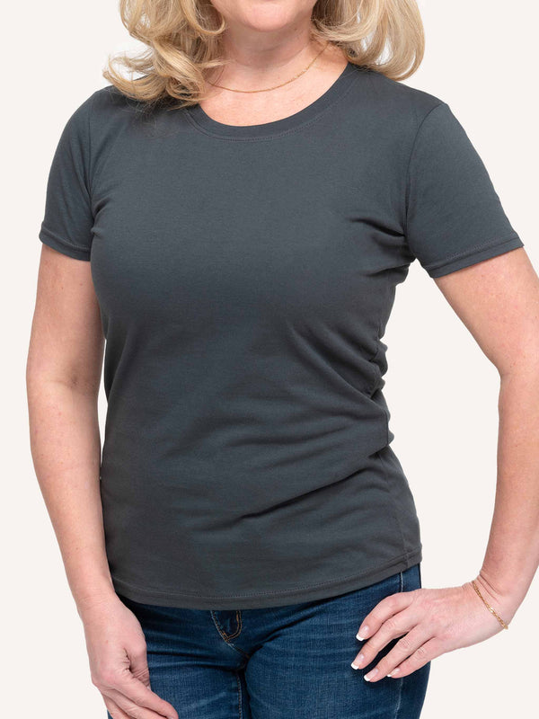 Women's Charcoal Grey T-Shirt - Made in Canada - Choose Canadian Apparel Co